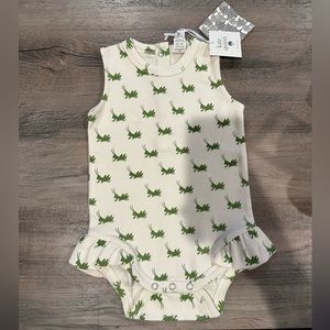 Kate Quinn Grasshopper frilly bubble onesie